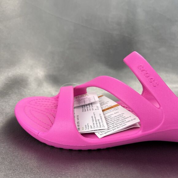 Crocs Kadee II Strappy Sandals Women's 8 Crush Pink Iconic Comfort Summer Slides - Picture 12 of 17